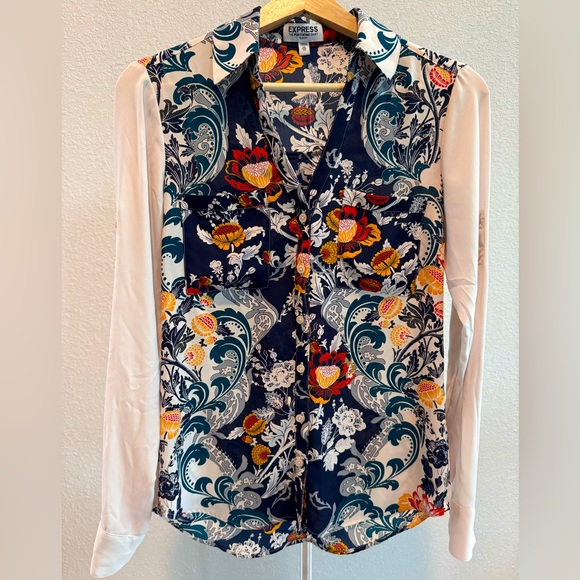 Express Tops - Women’s Express “Portofino” Button Down Shirt